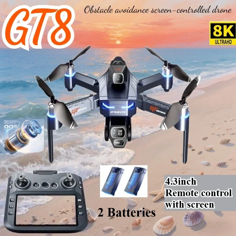 Drone Thermal Imaging - Drone 4K HD GT8 Camera Obstacle